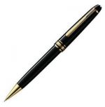 2017 Montblanc Meisterstuck Pencil black Resin Gold Clip (1)_th.jpg